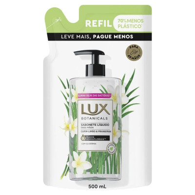 SABONETE LUX LIQUIDO MAOS CAPIM LIMAO 500ML L+P-