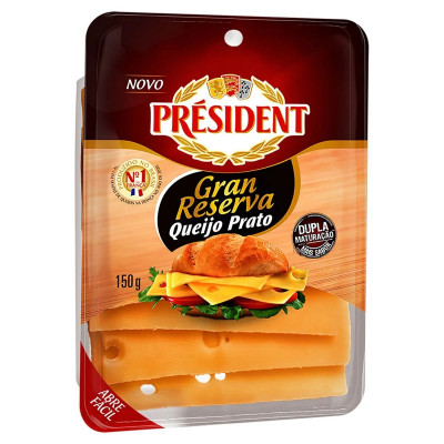 QUEIJO PRATO GRAN RESERVA PRESIDENT 100G