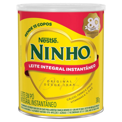 LEITE PO NINHO INTEGRAL INSTANTANEO 380G LATA