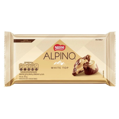 CHOCOLATE NESTLE ALPINO WHITE TOP 85G