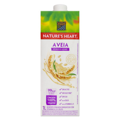 BEBIDA NATUREÂ´S HEART AVEIA 1L