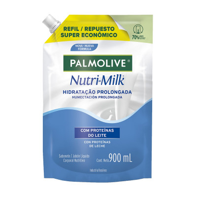 SABANETE PALMOLIVE LIQUIDO NUTRI MILK REF 900ML