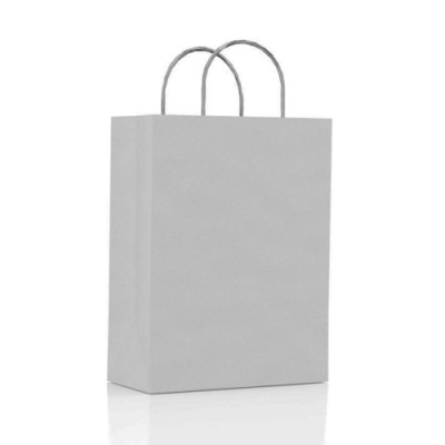 SACOLA KRAFT BRANCO PASCOA POCKET 17,5X8