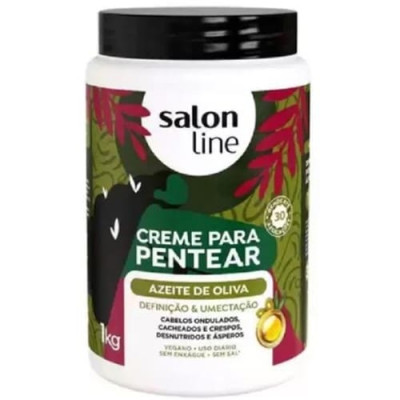 CREME PARA PENTEAR SALON LINE 1KG AZEITE OLIVA