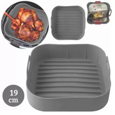 FORMA FRITADEIRA SILICONE QUADRA 19CM COLOR CK6027