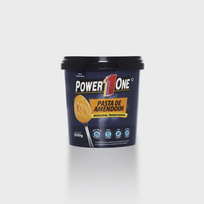 PASTA DE AMENDOIM POWER ONE 500G INTEGRAL TRADICIONAL