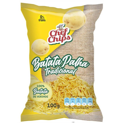 BATATA PALHA CHEF CHIPS 100G TRADICIONAL