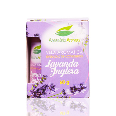 VELA AMAZONIA AROMATICA LAVANDA INGLESA 60G