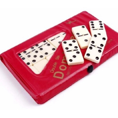 JOGO DOMINO 28PECAS COM ESTOJO COLOR REF567077