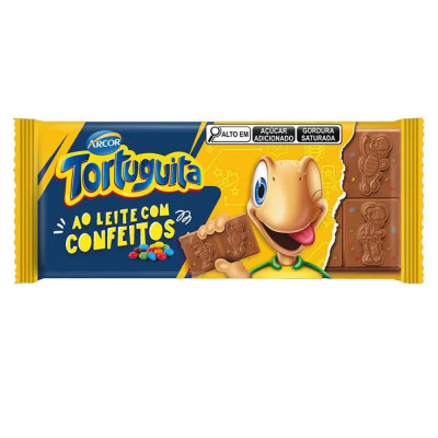 CHOCOLATE ARCOR TORTUGUITA 80G CONFEITOS