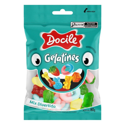 BALA GELATINES DOCILE 80G MIX