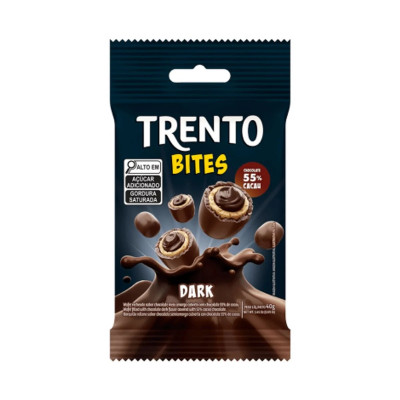 WAFER TRENTO BITES DARK 40G