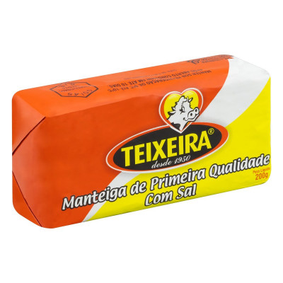 MANTEIGA TEIXEIRA COM SAL TABLETE 200G