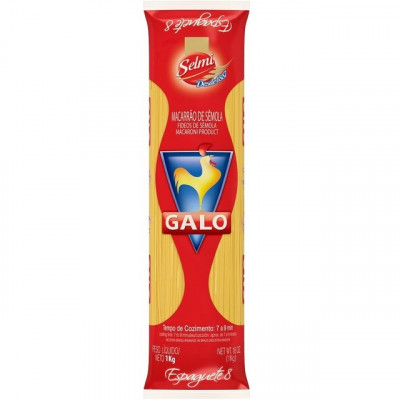 MACARRÃO GALO SEMOLA ESPAGATE 1KG