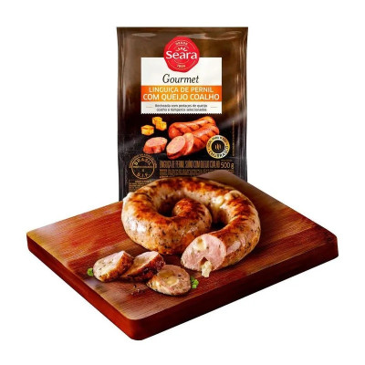 LINGUICA SEARA GOUMERT 500G PERNIL COM QUEIJO