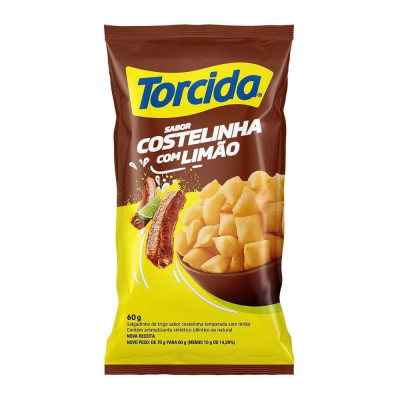 SALGADINHO TORCIDA COSTELINHA COM LIMAO 60G