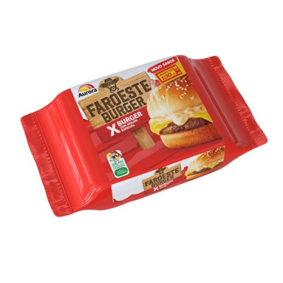 LANCHE FAROESTE XBURGUER COM MOLHO ESPECIAL AURORA 145G