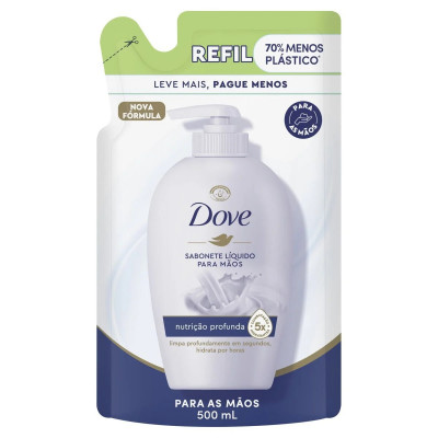 SABONETE DOVE LIQUIDO MAOS NUTRIÇAO PROFUNDA 500ML LV+PG-