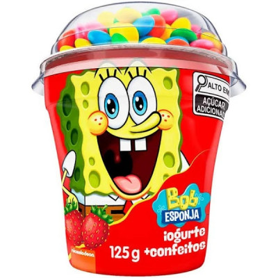 IOGURTE BATAVO BOB MORANGO/COLORIDO 125G