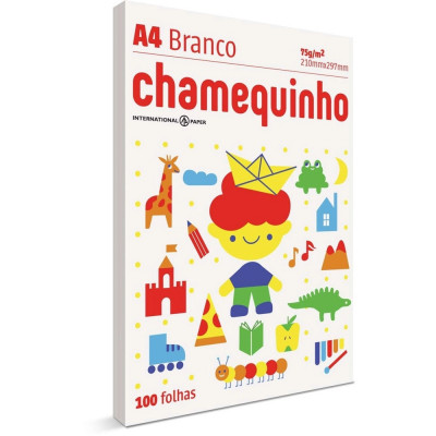 PAPEL SULFITE CHAMEQUINHO 100 FOLHAS