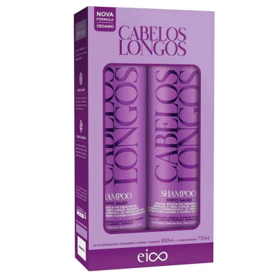 KIT EICO SHAMPOO +CONDICIONADOR CABELOS LONGOS 1550ML