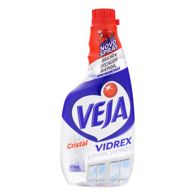 LIMPADOR VEJA VIDREX CRISTAL REFIL 500ML