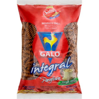 MACARRÃO GALO INTEGRAL PARAFUSO 2 500G