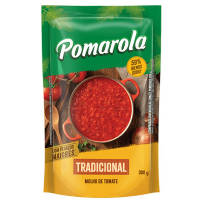 MOLHO TOMATE POMAROLA SACHE 300GR