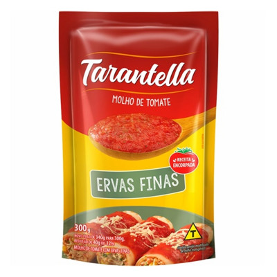 MOLHO TOMATE TARANTELLA ERVAS FINAS SC.300GR