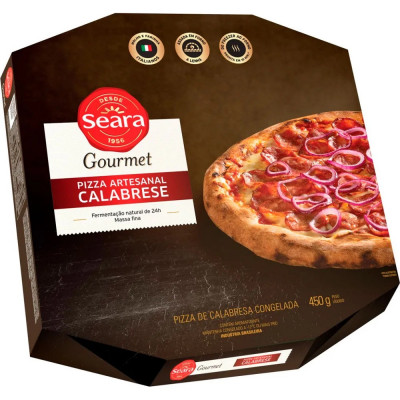 PIZZA SEARA GOURMET 450G CALABRESA