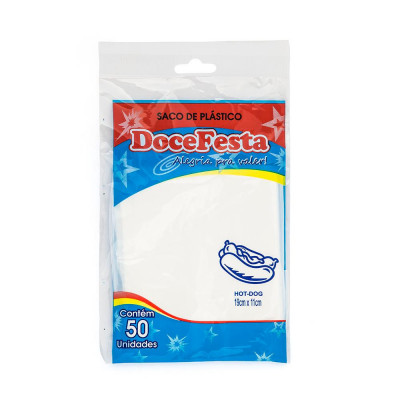 SACO DOCE FESTA PARA HOT DOG UN