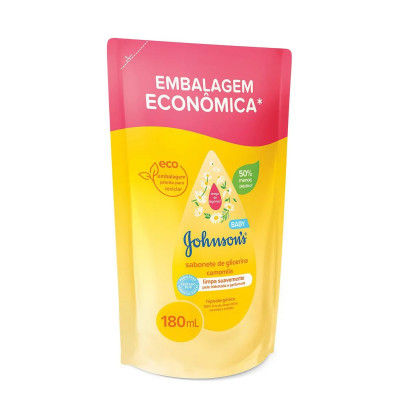 SABONETE JOHNSONS BABY LIQUIDO CAMOMILA REFIL 180ML
