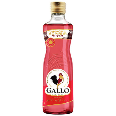 VINAGRE GALLO VINHO TINTO VIDRO 250ML