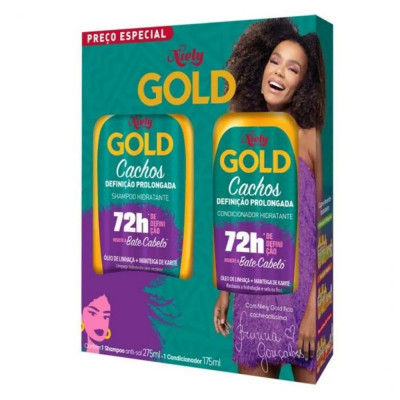 SHAMPOO NIELY GOLD DEFINIÇÃO PROLONGADA 275ML+CONDICIONADOR 175ML