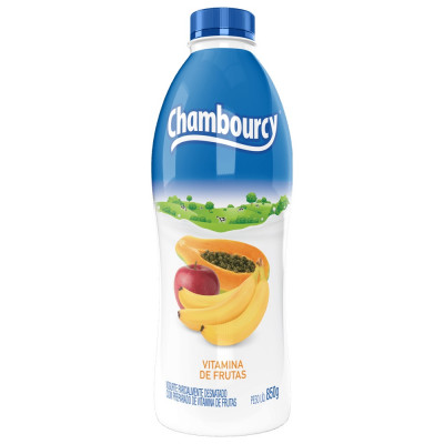 IOGURTE CHAMBOURCY LIQUIDO VITAMINA FRUTAS GARRAFA 850GR
