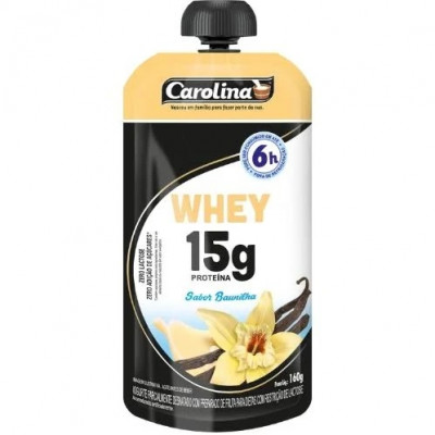 IOGURTE WHEY CAROLINA BAUNILHA POUCH 160G
