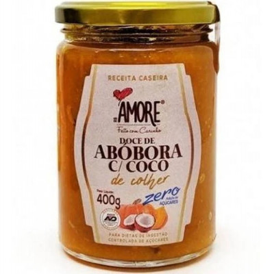 ABOBORA COCO COLHER ZERO 400G AMORE