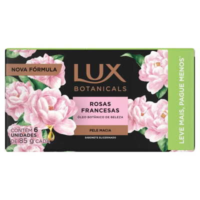 SABONETE LUX ROSAS FRANCESAS 85G COM6 UN
