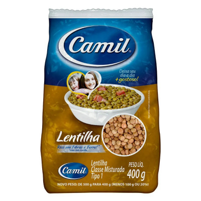 LENTILHA CAMIL 400G