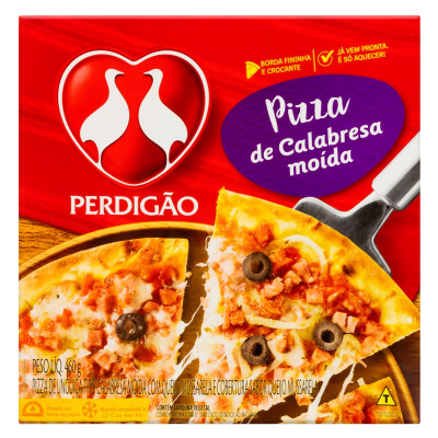 PIZZA CONGELADA PERDIGAO CALABRESA 460G
