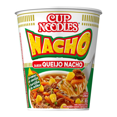MACARRÃO NISSIN CUPU NOODLES QUEIJO NACHO 68G