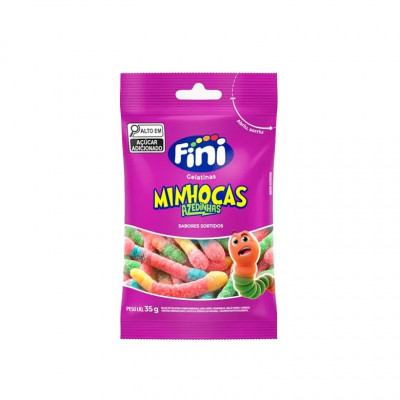 GOMA MINHOCA CITRICA 35G 1UN FINI