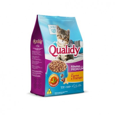 RACAO GATO QUALIDY FILHOTE CARNE/FRANGO 500G