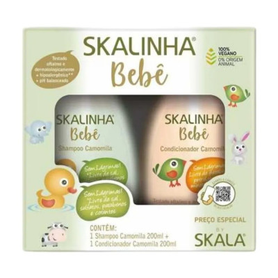 KIT SKALINHA BABE SHAMPOO E CONDICIONADOR