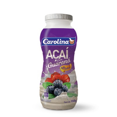 BEBIDA LACTEA CAROLINA ACAI COM GUARANA 150G