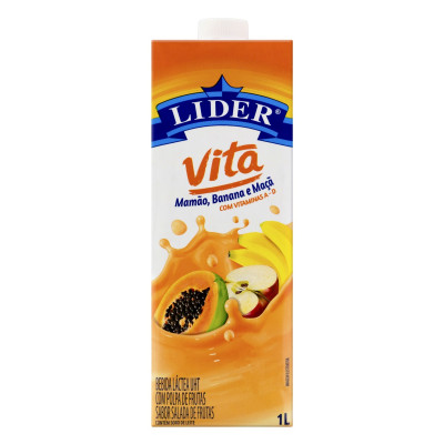 BEBIDA LACTEA LIDER VITA POLPA FRUTAS TP 1L