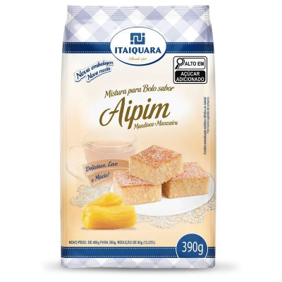 MISTURA PARA BOLO ITAIQUARA 390G AIPIM