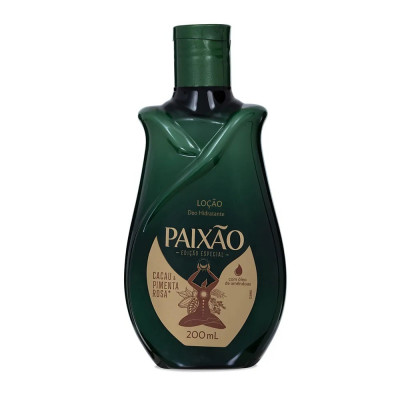LEITE HIDRANTATE PAIXAO CACAU E PIMENTA ROSA 200ML