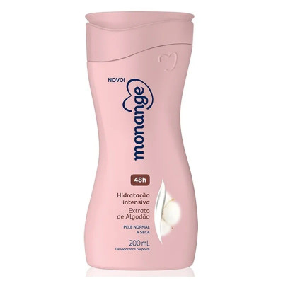 HIDRATANTE HIDRATAÇÃO INTENSIVA EXTRATO DE ALGODÃO 200ML - MONANGE