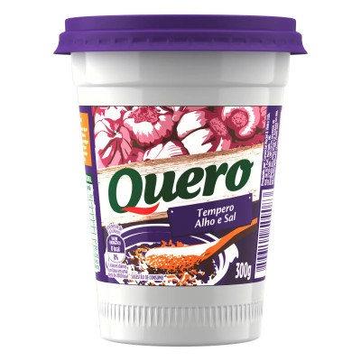 TEMPERO PASTA QUERO ALHO E SAL 300 GR